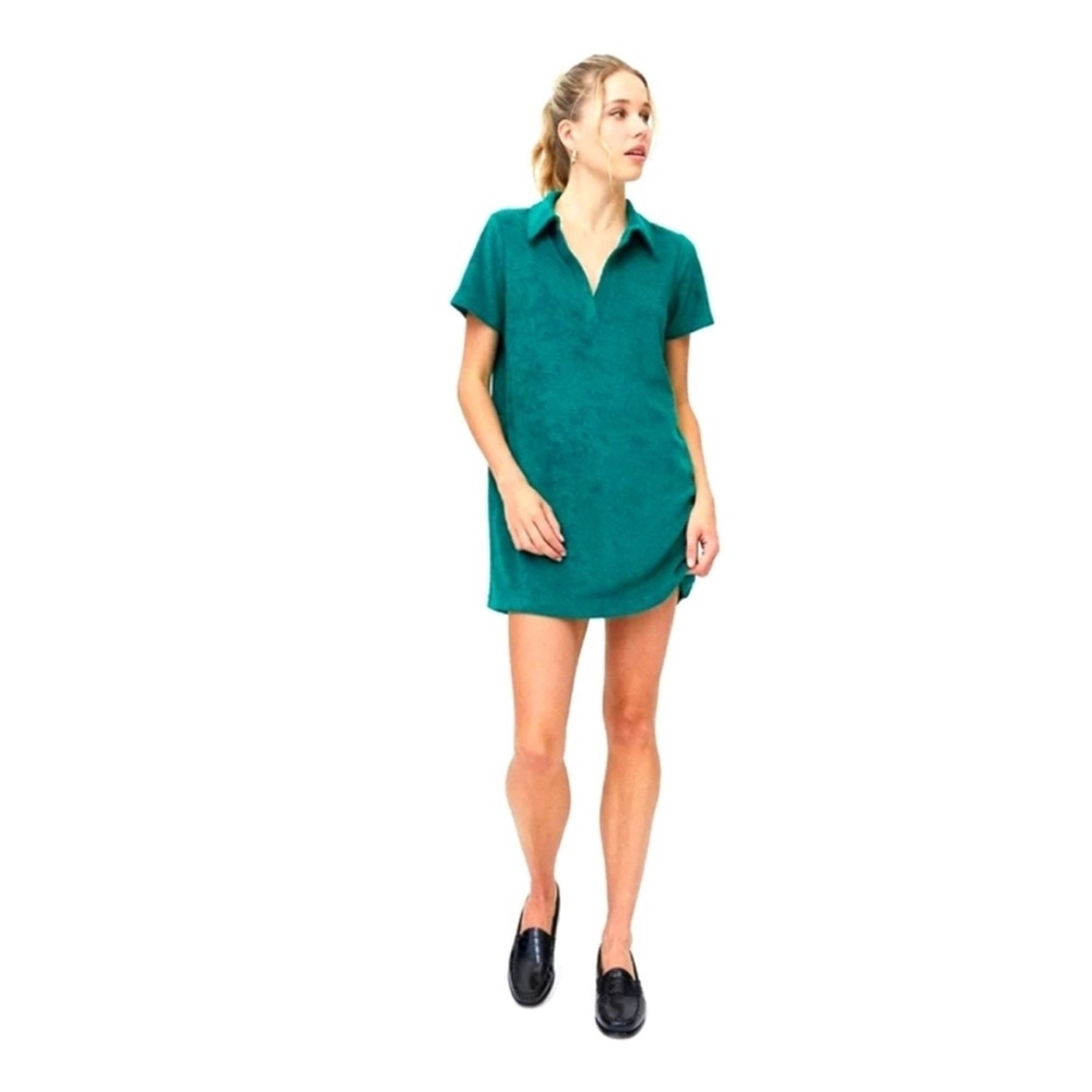 NWT - UO Kelly Green Terry Cloth Dress
